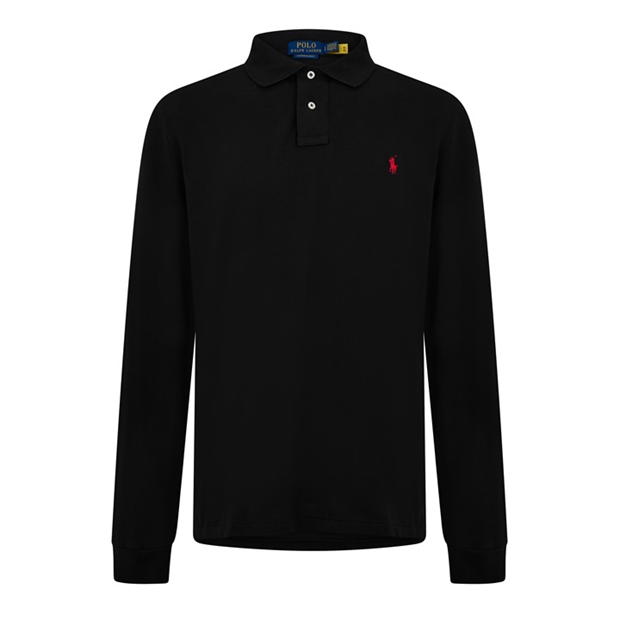 ralph lauren custom fit long sleeve polo