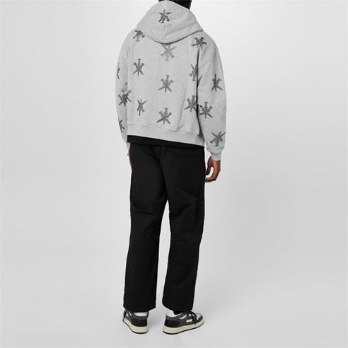 UNKNOWN LONDON - Rhinestone Zip Hoodie