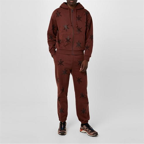 UNKNOWN LONDON - Rhinestone Zip Hoodie