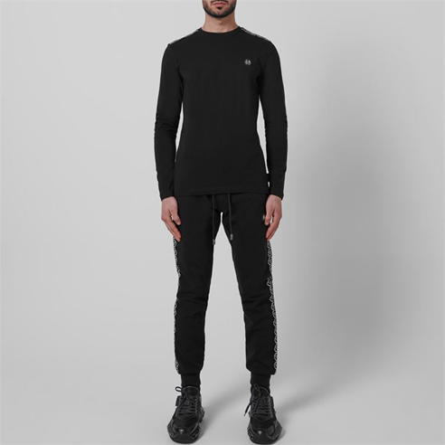PHILIPP PLEIN - Tape Logo Long Sleeve T Shirt