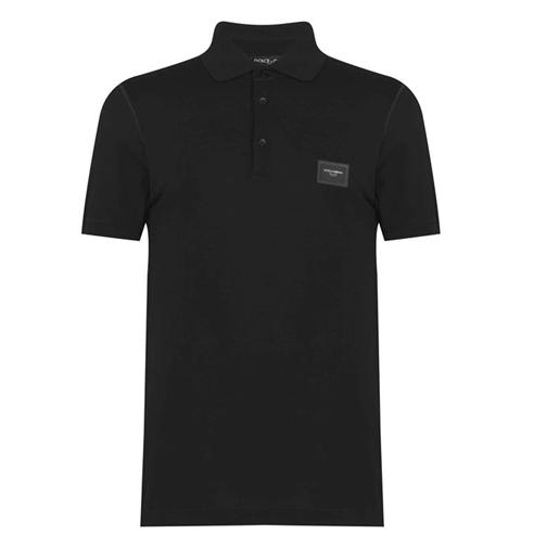 DOLCE AND GABBANA - Rubber Plate Polo Shirt