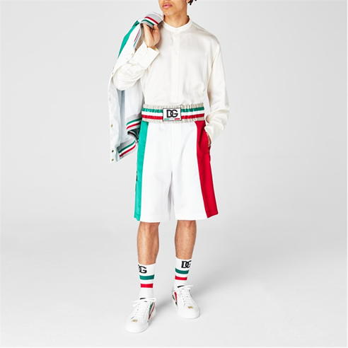 DOLCE AND GABBANA - Collarless Ferno Shirt