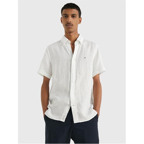 Tommy Hilfiger - PIGMENT DYED LINEN RF SHIRT S/S