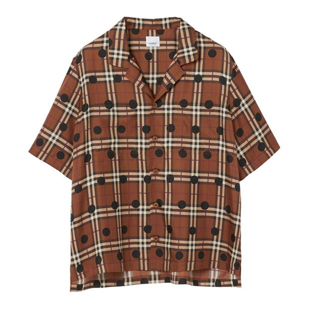 BURBERRY Polka Dot Vintage Check Pyjama Shirt