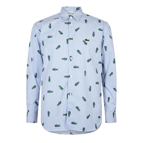COMME DES GARCONS SHIRT - X Lacoste Striped Croc Shirt