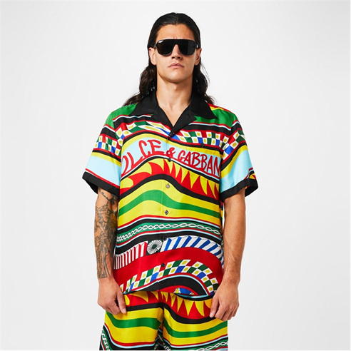 DOLCE AND GABBANA - DG Carretto Silk SS Sn34