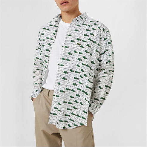 COMME DES GARCONS SHIRT - X Lacoste Croc Shirt