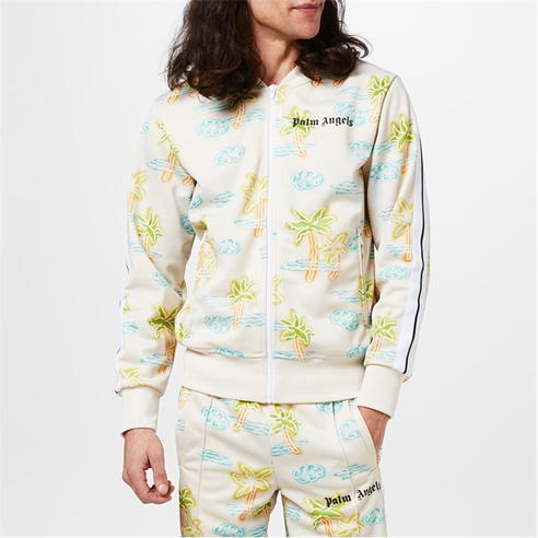 PALM ANGELS - Neon Palm Print Track Jacket