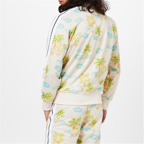 PALM ANGELS - Neon Palm Print Track Jacket