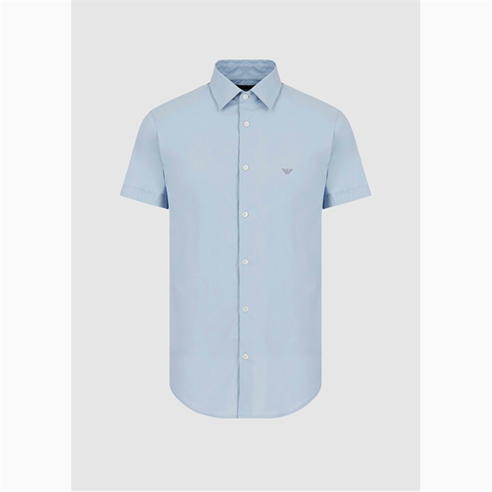 EMPORIO ARMANI - Stretch Short Sleeve Logo Shirt