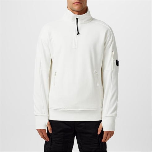 CP COMPANY - Lens Arm Quarter Zip Sweatshirt