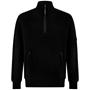 Black 999 - CP COMPANY - Lens Arm Quarter Zip Sweatshirt