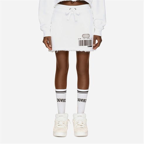 DOLCE AND GABBANA - Dg Vib3 Short Cotton Jersey Skirt