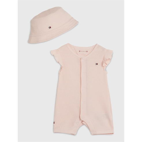 Tommy Hilfiger - BABY WAFFLE SHORTALL GIFTPACK