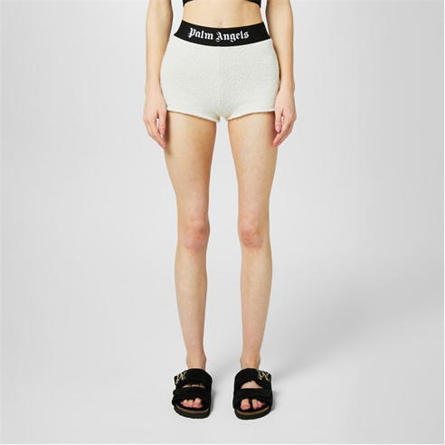 PALM ANGELS - Bouclé Logo Shorts