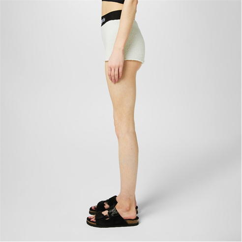 PALM ANGELS - Bouclé Logo Shorts
