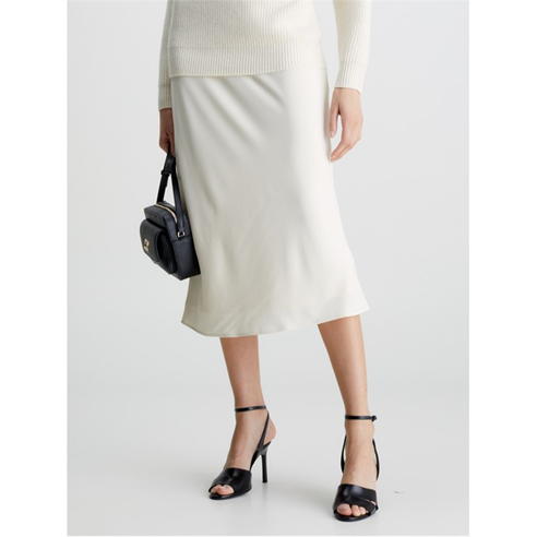 CALVIN KLEIN - Recycled Bias Cut Midi Skirt