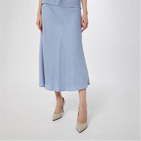 CALVIN KLEIN - Recycled Bias Cut Midi Skirt