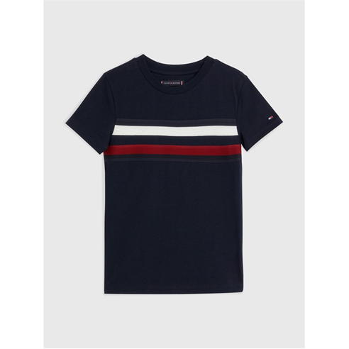 Tommy Hilfiger - GLOBAL STRIPE TEE S/S