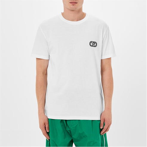 VALENTINO - Val Tag Logo Tee Sn05