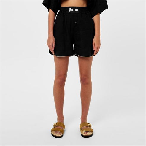 PALM ANGELS - Palm Linen Bxr Shrts Ld34