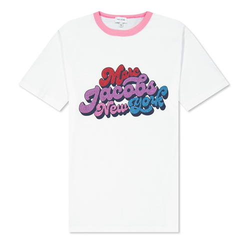 MARC JACOBS - Glitter Logo T-Shirt