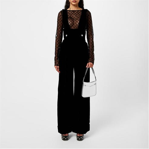 GUCCI - Sleeveless Velvet Jumpsuit