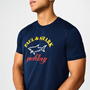 Navy 013 - Paul And Shark - Big Logo T Shirt