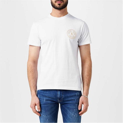 VERSACE JEANS COUTURE - Embroidered Stamp T Shirt