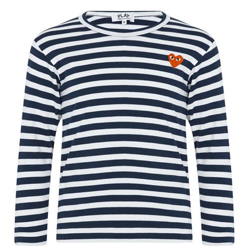 COMME DES GARCONS PLAY - Heart Stripe T-Shirt