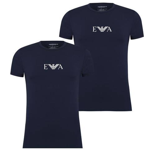 Emporio Armani - 2 Pack Chest Logo T Shirt