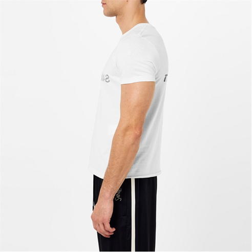 SAINT LAURENT - Short Sleeve Reverse Logo T Shirt