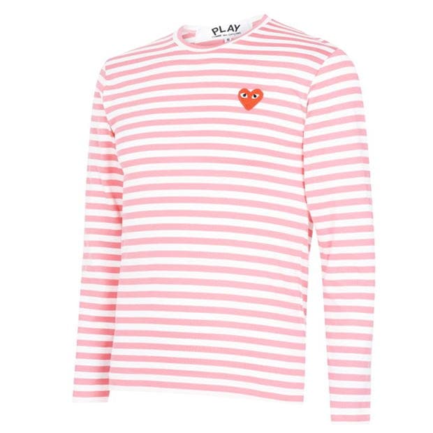 comme de garcons striped shirt