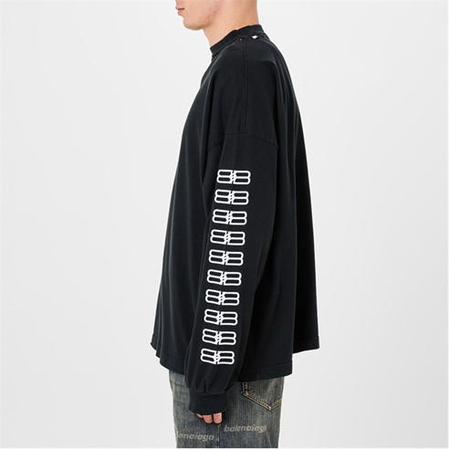 BALENCIAGA - Long Sleeve Print T-Shirt