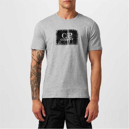 CP COMPANY - 30/1 Block Logo T Shirt