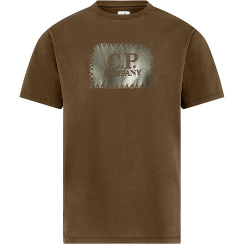 CP COMPANY - 30/1 Block Logo T Shirt