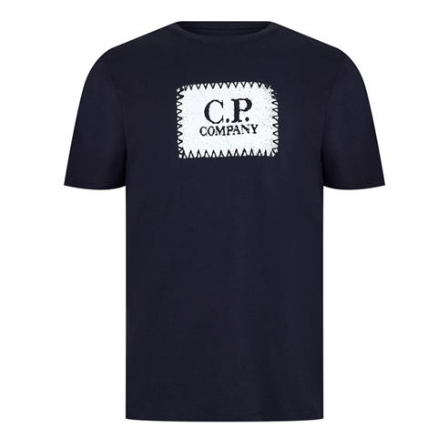 CP COMPANY - 30/1 Block Logo T Shirt