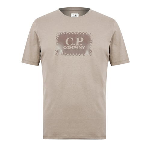 CP COMPANY - 30/1 Block Logo T Shirt