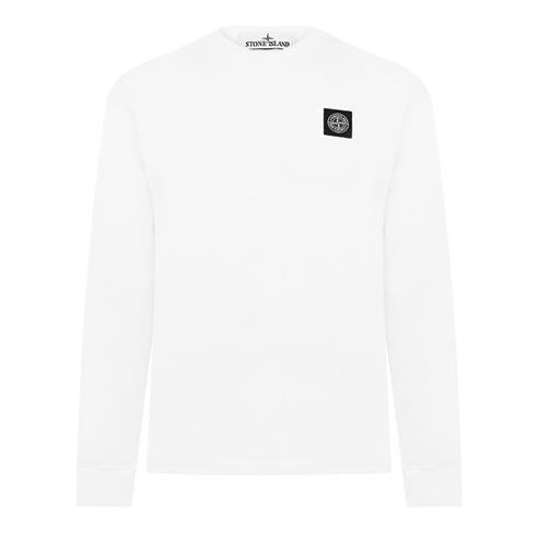 STONE ISLAND - Patch Logo Long Sleeve T Shirt