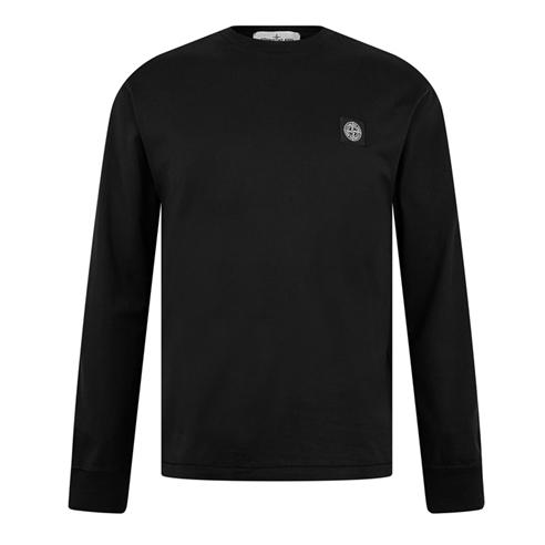 STONE ISLAND - Patch Logo Long Sleeve T Shirt