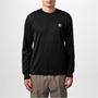 Nero A0029 - STONE ISLAND - Patch Logo Long Sleeve T Shirt
