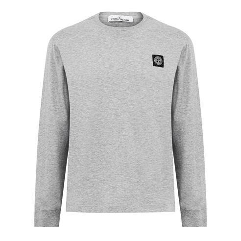 STONE ISLAND - Patch Logo Long Sleeve T Shirt