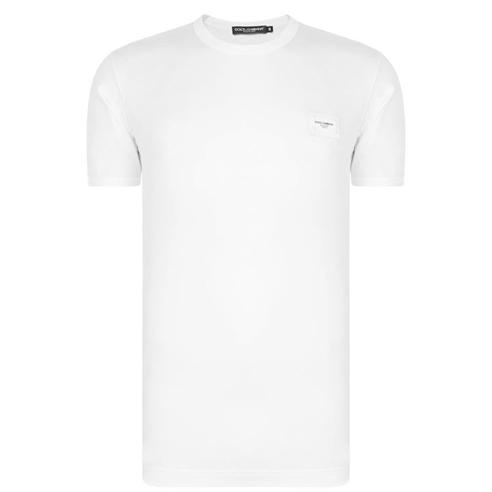 DOLCE AND GABBANA - Logo Plaque T Shirt