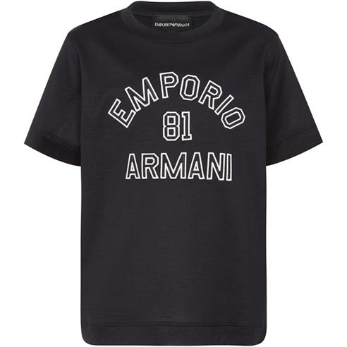EMPORIO ARMANI - Large Logo T-Shirt Boys