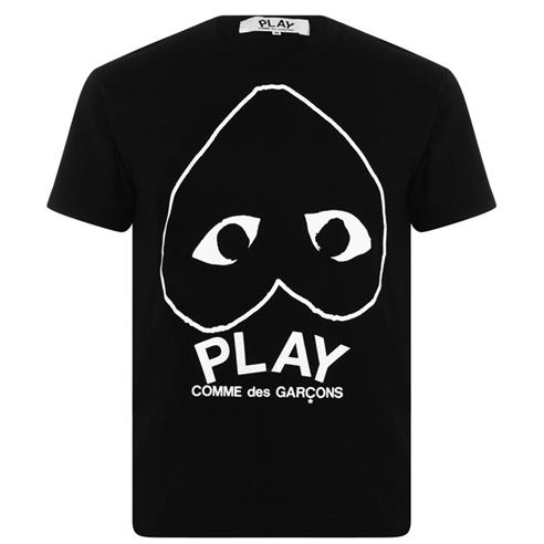 COMME DES GARCONS PLAY - Large Black Heart T Shirt