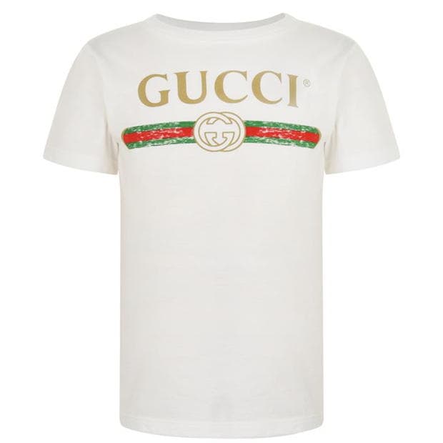 GUCCI Childrens Fake Logo T Shirt | Cruise Fashion