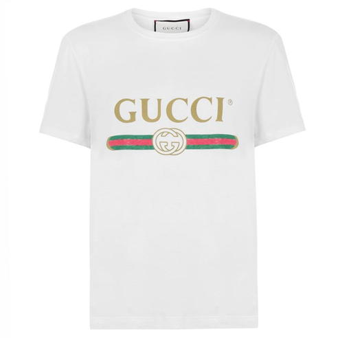 GUCCI - Distressed Fake Logo T Shirt