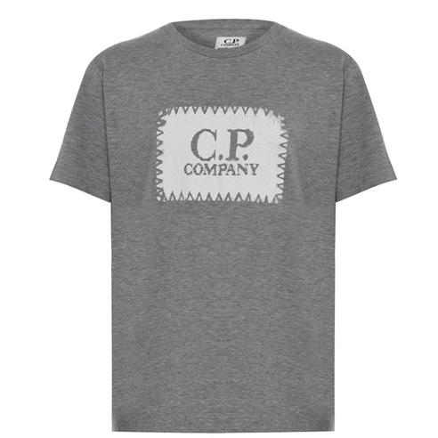 CP COMPANY - Boys Stitch Logo T Shirt