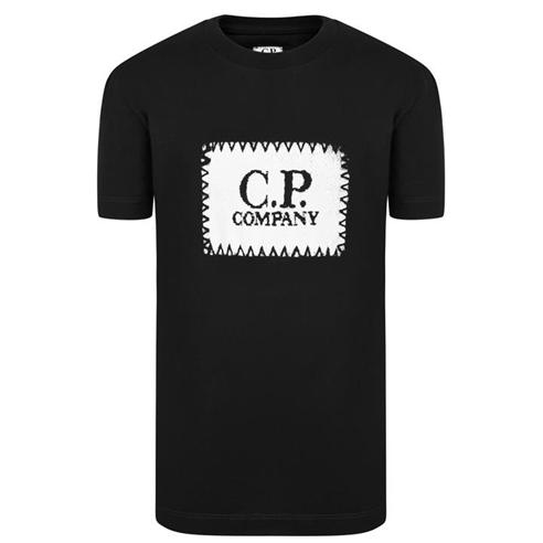 CP COMPANY - Boys Stitch Logo T Shirt