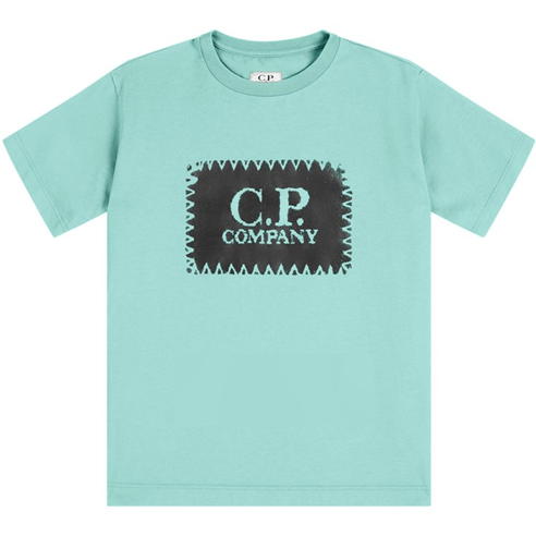 CP COMPANY - Boys Stitch Logo T Shirt